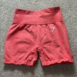 Gymshark Vital High-Waist Seamless Bike Shorts in Coral